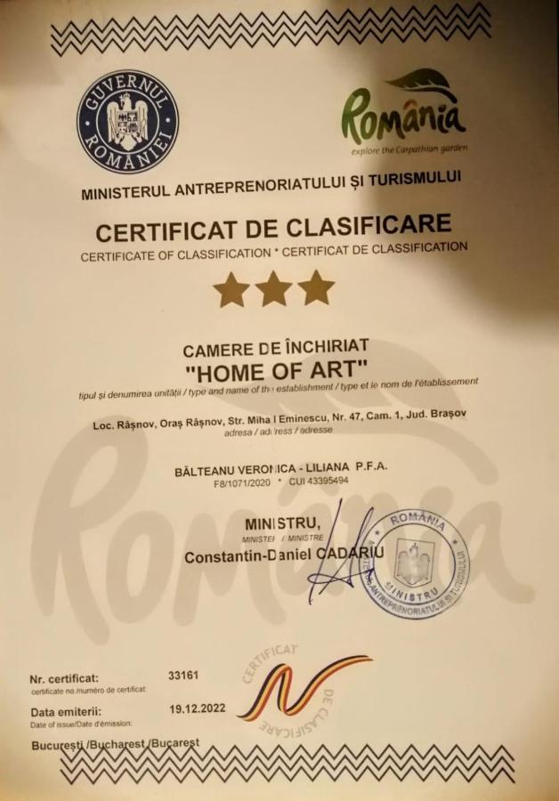 Home Of Art Rîşnov Eksteriør billede